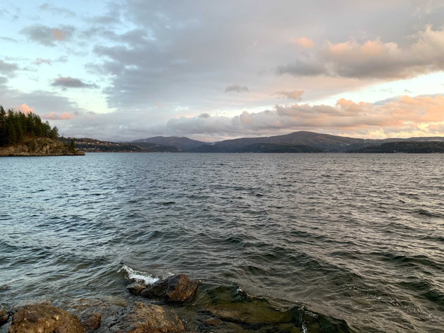 Sunset over Lake Coeur d'Alene